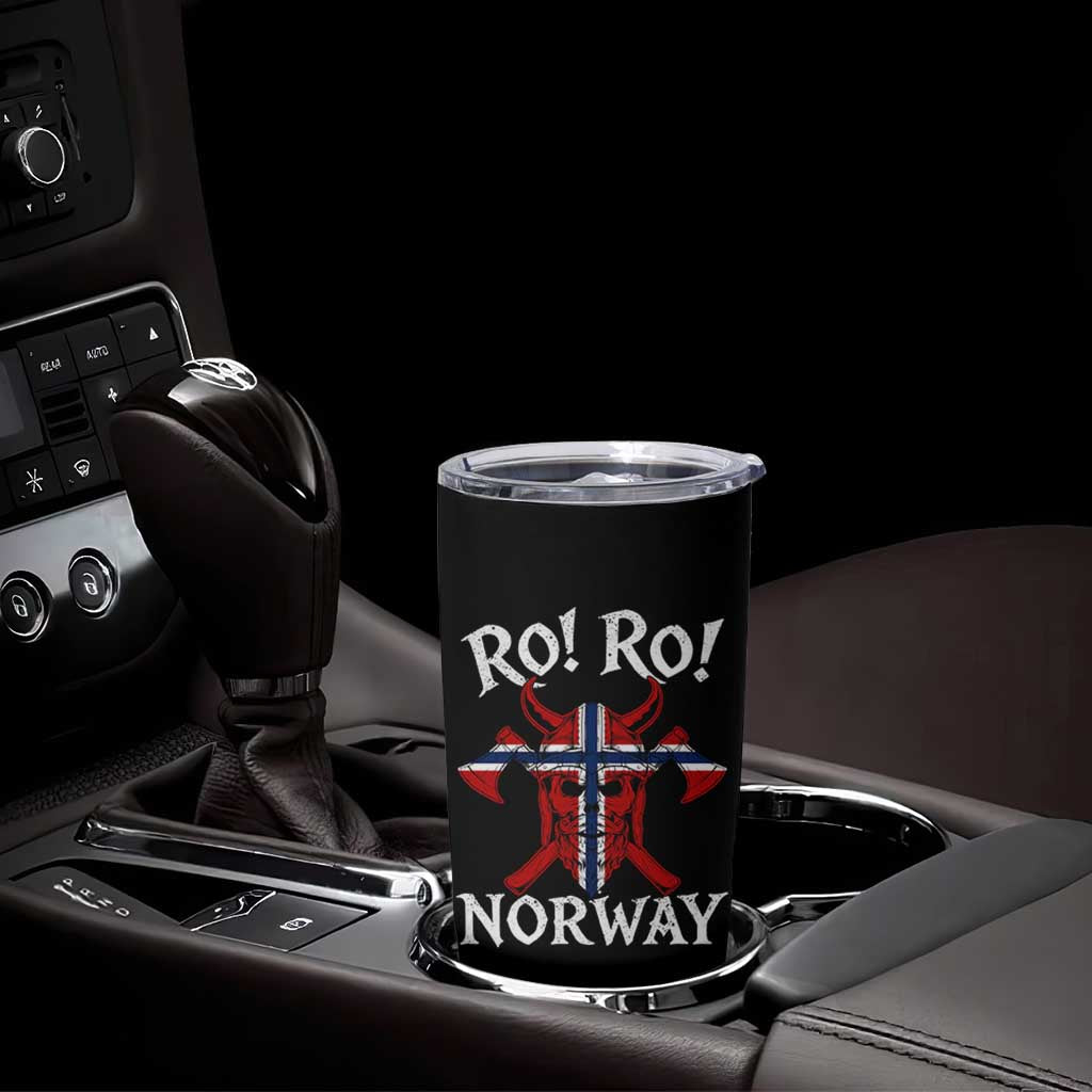 Ro Ro Norwegian Viking Blood Skull Norway Flag Pride Tumbler Cup