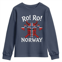 Ro Ro Norwegian Viking Blood Skull Norway Flag Pride Youth Sweatshirt