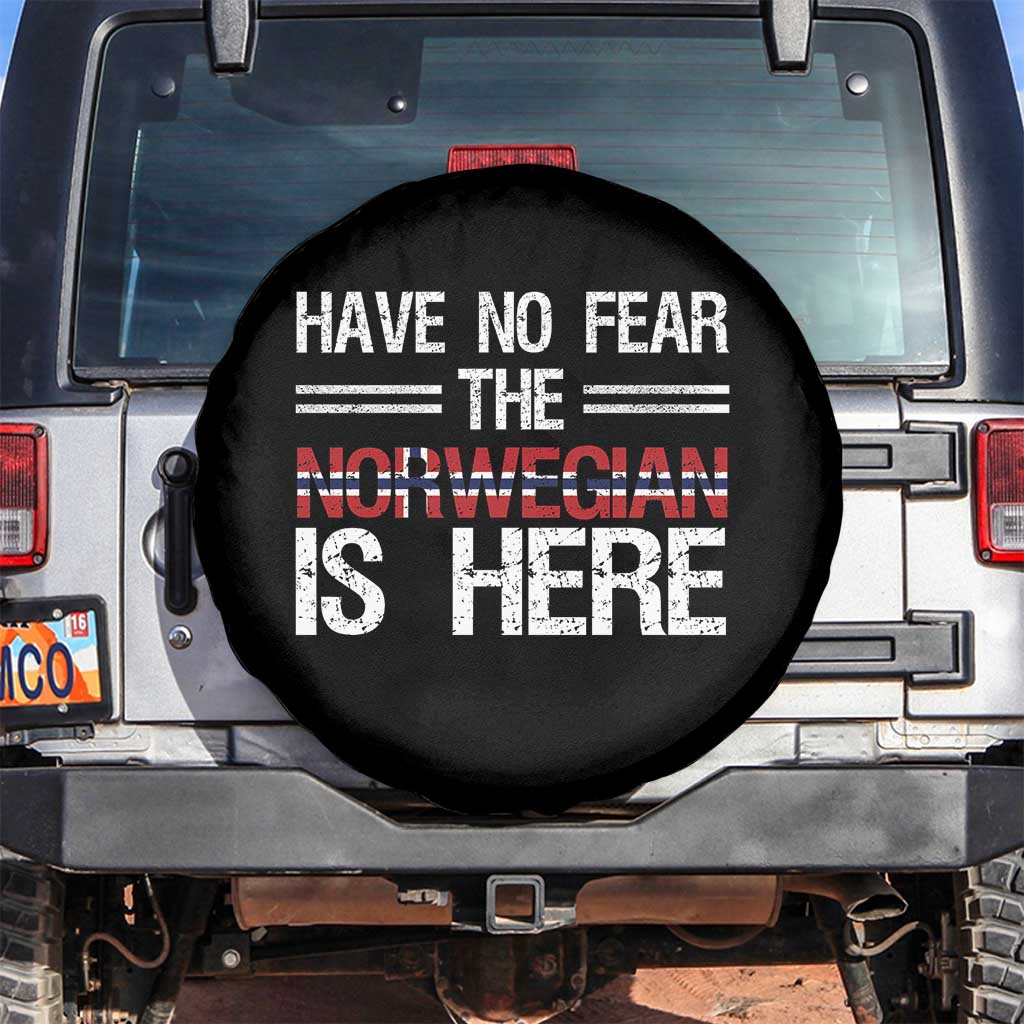 Have No Fear The Norwegian is Here Spare Tire Cover Funny Norway Herriatge Gift