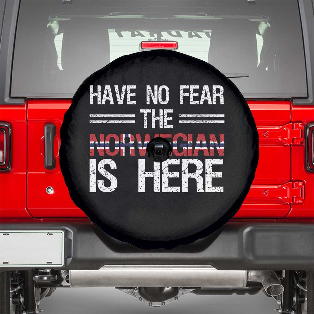 Have No Fear The Norwegian is Here Spare Tire Cover Funny Norway Herriatge Gift