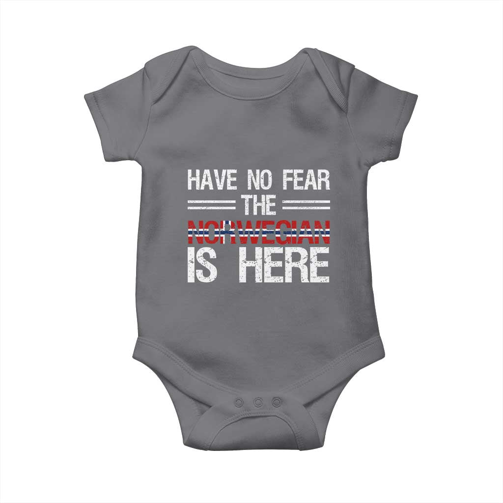 Have No Fear The Norwegian is Here Baby Onesie Funny Norway Herriatge Gift
