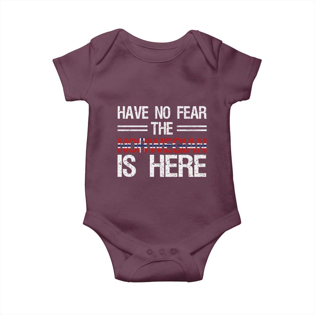 Have No Fear The Norwegian is Here Baby Onesie Funny Norway Herriatge Gift