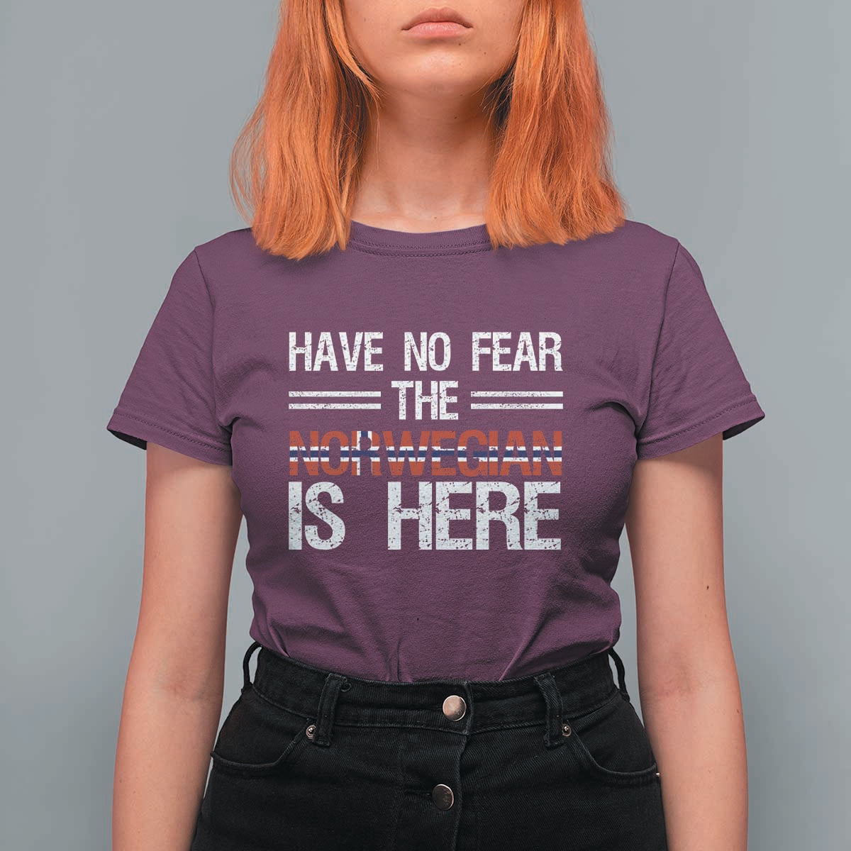 Have No Fear The Norwegian is Here T Shirt For Women Funny Norway Herriatge Gift