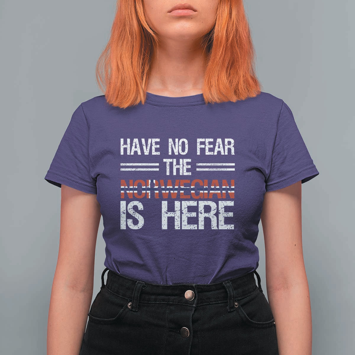 Have No Fear The Norwegian is Here T Shirt For Women Funny Norway Herriatge Gift