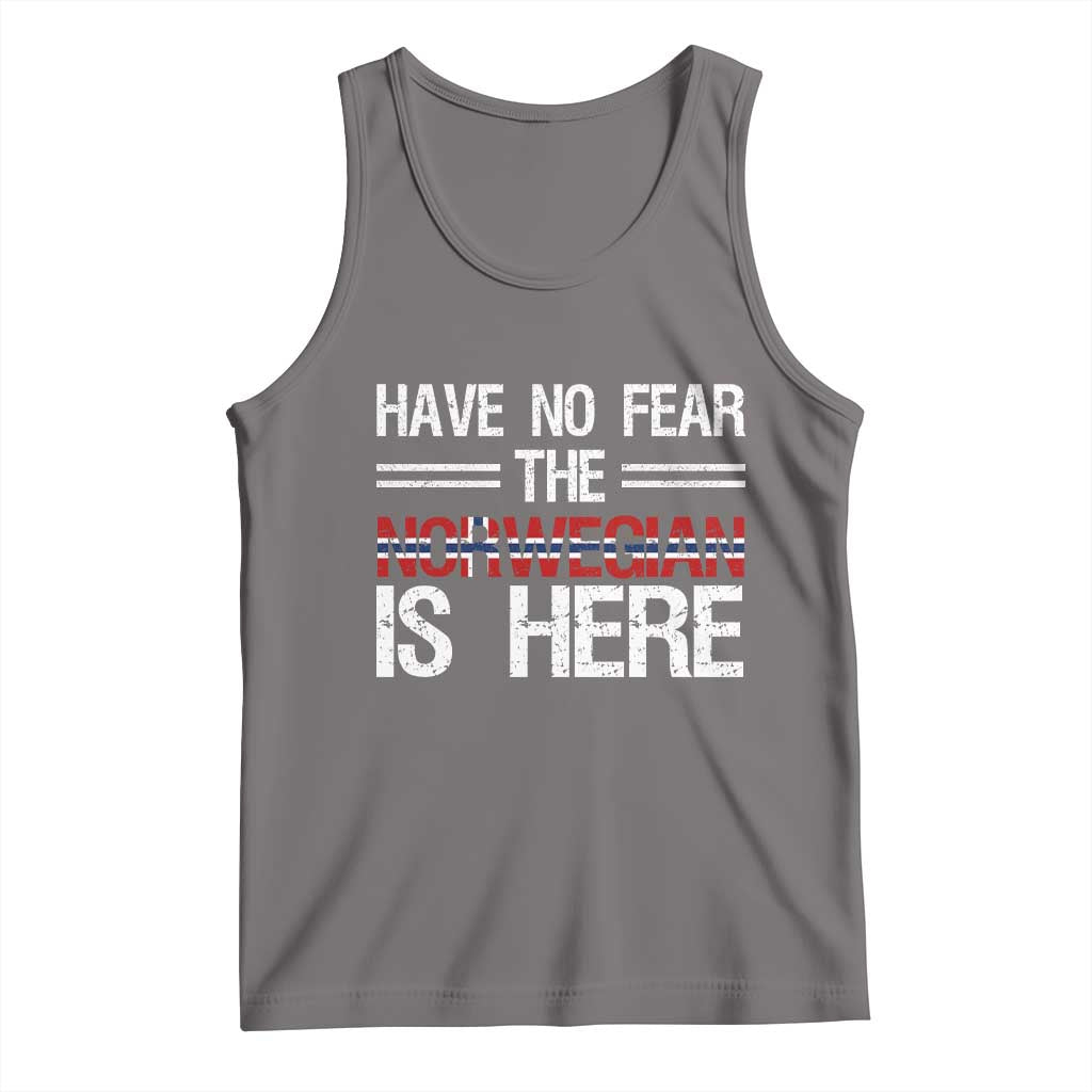 Have No Fear The Norwegian is Here Tank Top Funny Norway Herriatge Gift