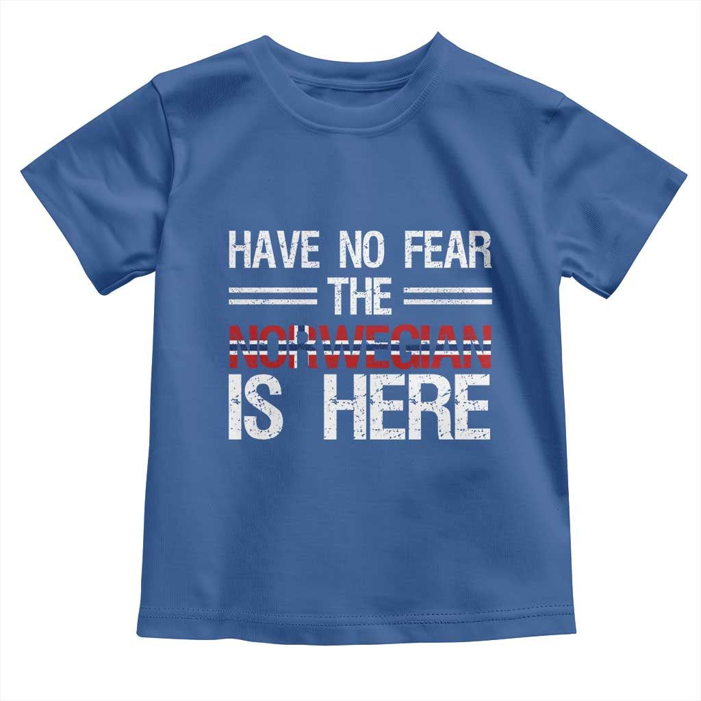 Have No Fear The Norwegian is Here Toddler T Shirt Funny Norway Herriatge Gift