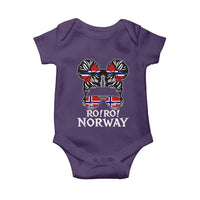 Ro Ro Norwegian Viking Ship Messy Bun Girl Baby Onesie