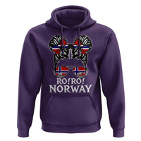 Ro Ro Norwegian Viking Ship Messy Bun Girl Hoodie