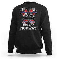 Ro Ro Norwegian Viking Ship Messy Bun Girl Sweatshirt