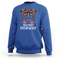 Ro Ro Norwegian Viking Ship Messy Bun Girl Sweatshirt