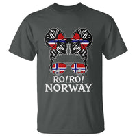 Ro Ro Norwegian Viking Ship Messy Bun Girl T Shirt