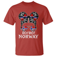 Ro Ro Norwegian Viking Ship Messy Bun Girl T Shirt