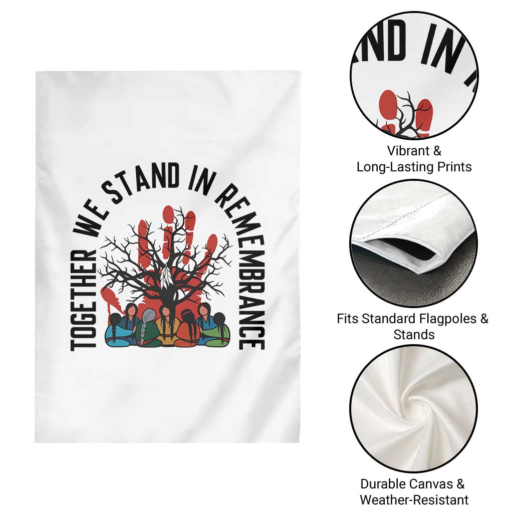Native American Orange Unity Day Garden Flag Together We Stand In Remembrance - Wonder Print Shop