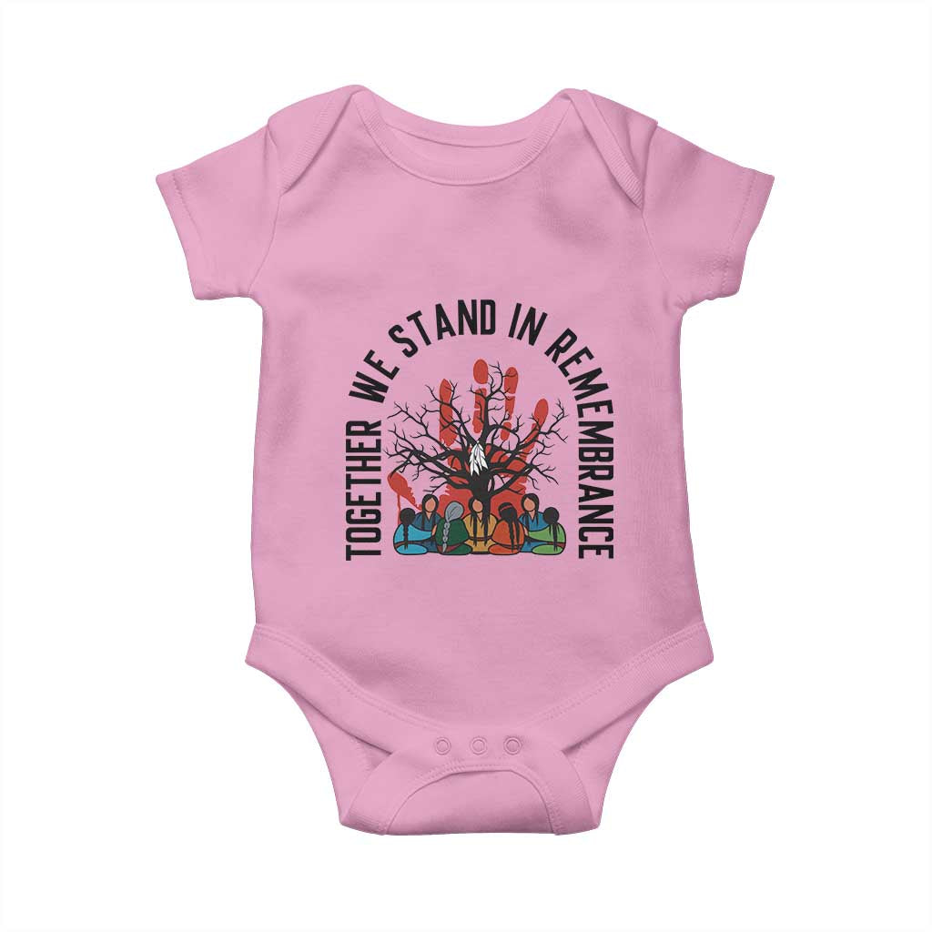 Native American Orange Unity Day Baby Onesie Together We Stand In Remembrance - Wonder Print Shop