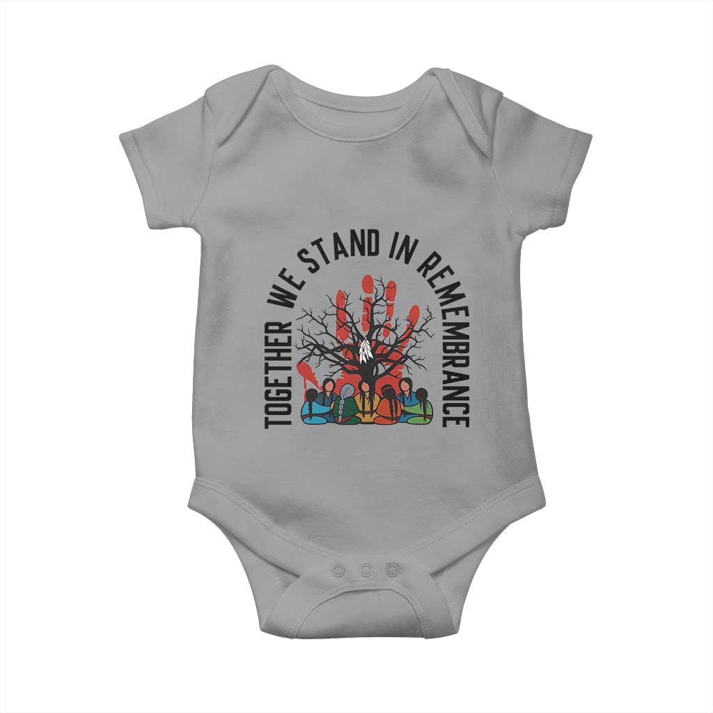 Native American Orange Unity Day Baby Onesie Together We Stand In Remembrance - Wonder Print Shop