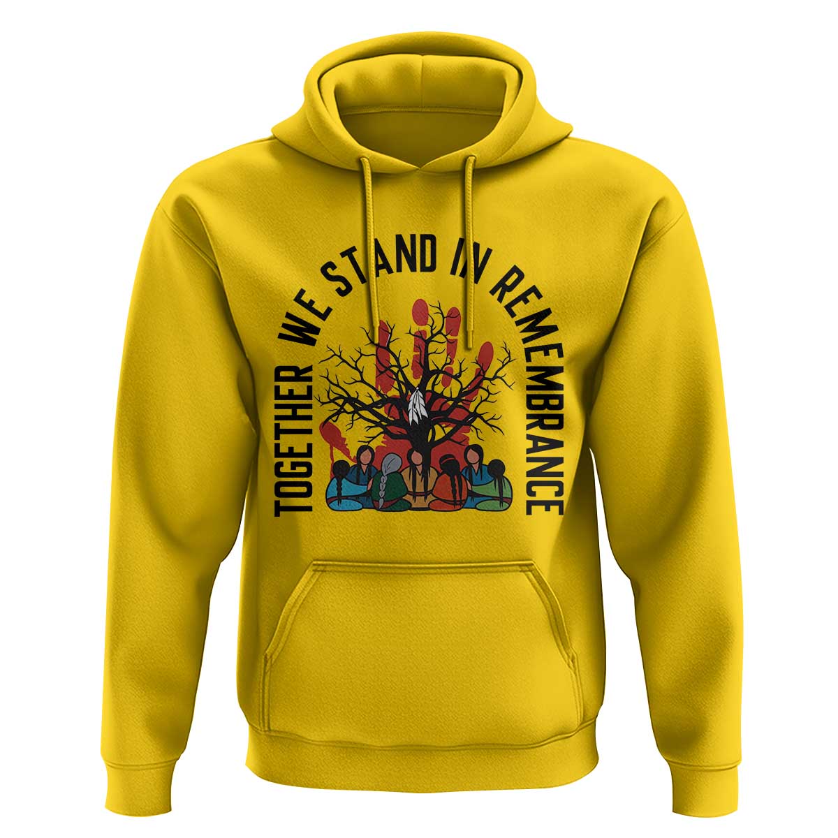 Native American Orange Unity Day Hoodie Together We Stand In Remembrance - Wonder Print Shop