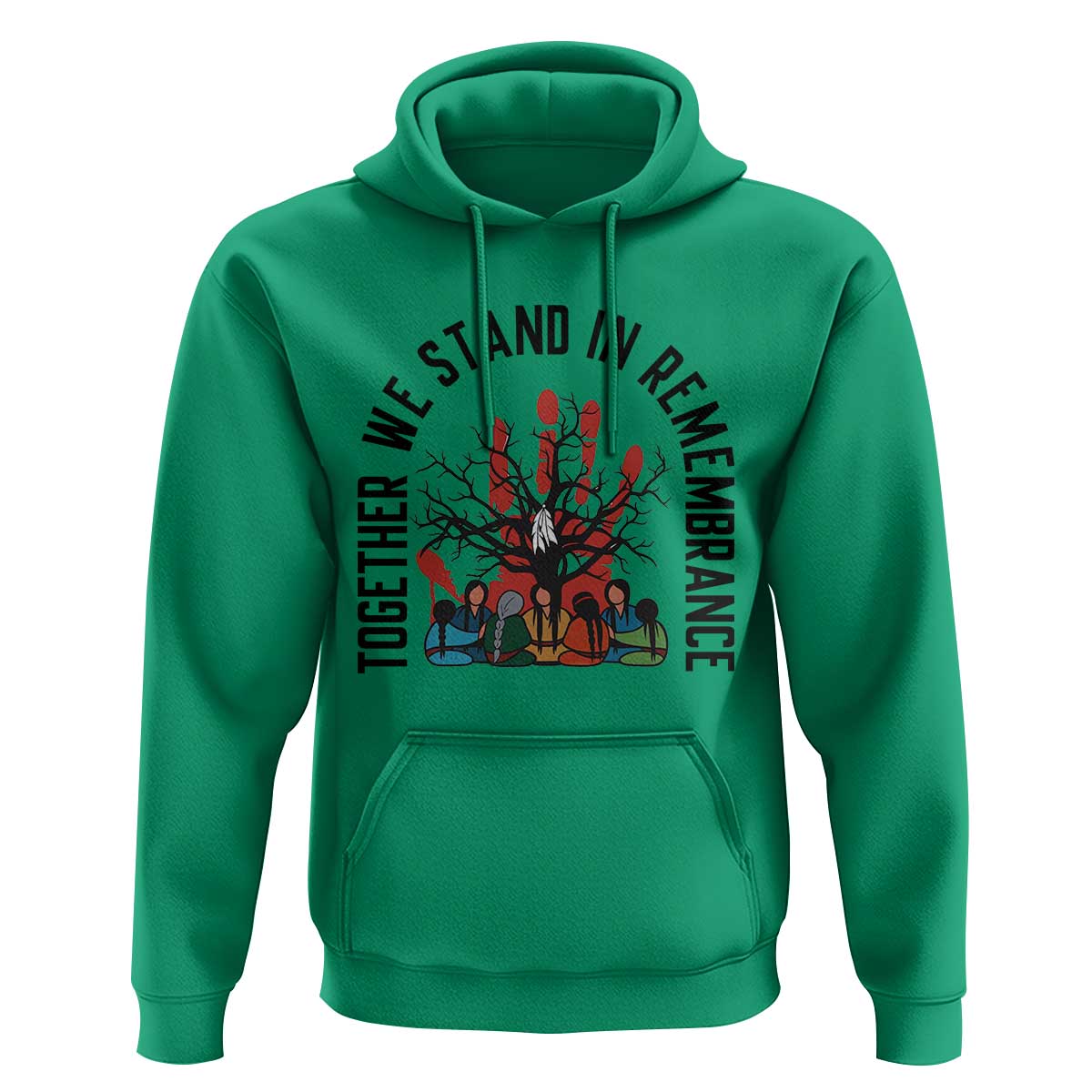 Native American Orange Unity Day Hoodie Together We Stand In Remembrance - Wonder Print Shop