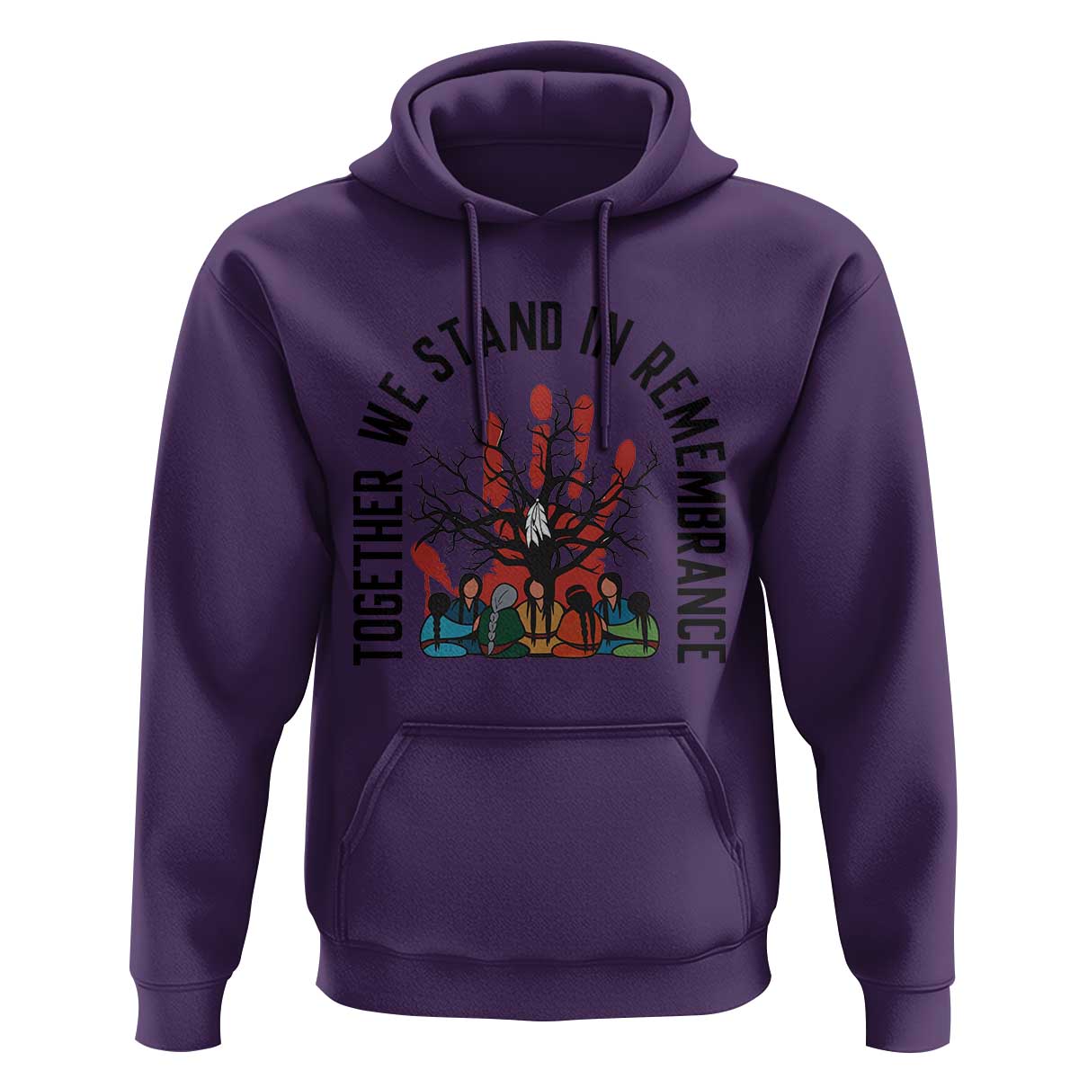 Native American Orange Unity Day Hoodie Together We Stand In Remembrance - Wonder Print Shop