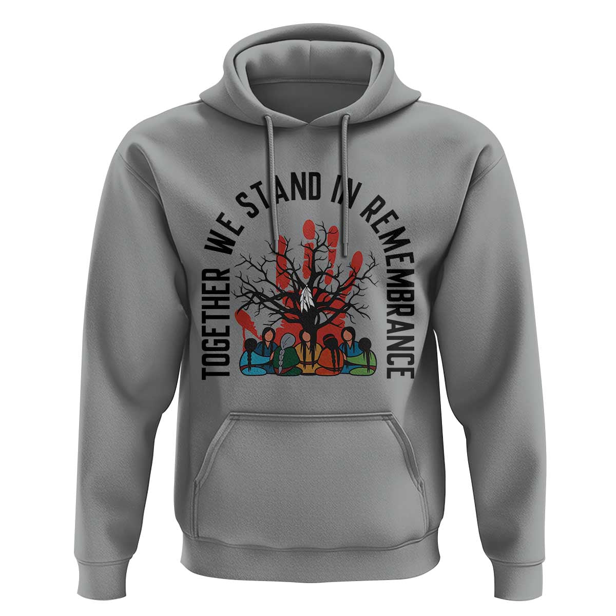 Native American Orange Unity Day Hoodie Together We Stand In Remembrance - Wonder Print Shop