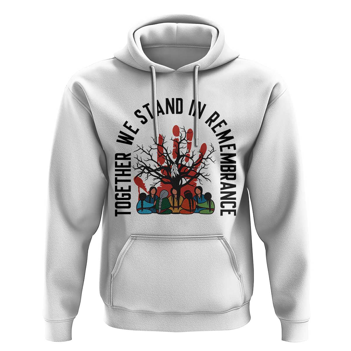 Native American Orange Unity Day Hoodie Together We Stand In Remembrance - Wonder Print Shop