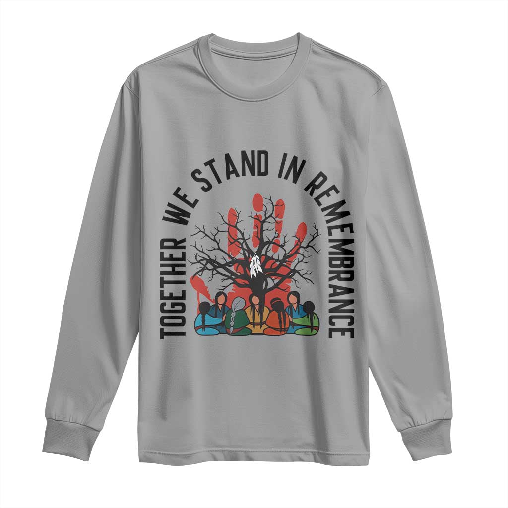 Native American Orange Unity Day Long Sleeve Shirt Together We Stand In Remembrance - Wonder Print Shop