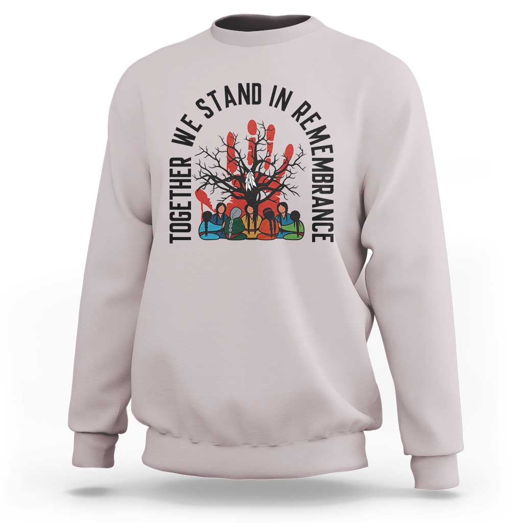 Native American Orange Unity Day Sweatshirt Together We Stand In Remembrance - Wonder Print Shop
