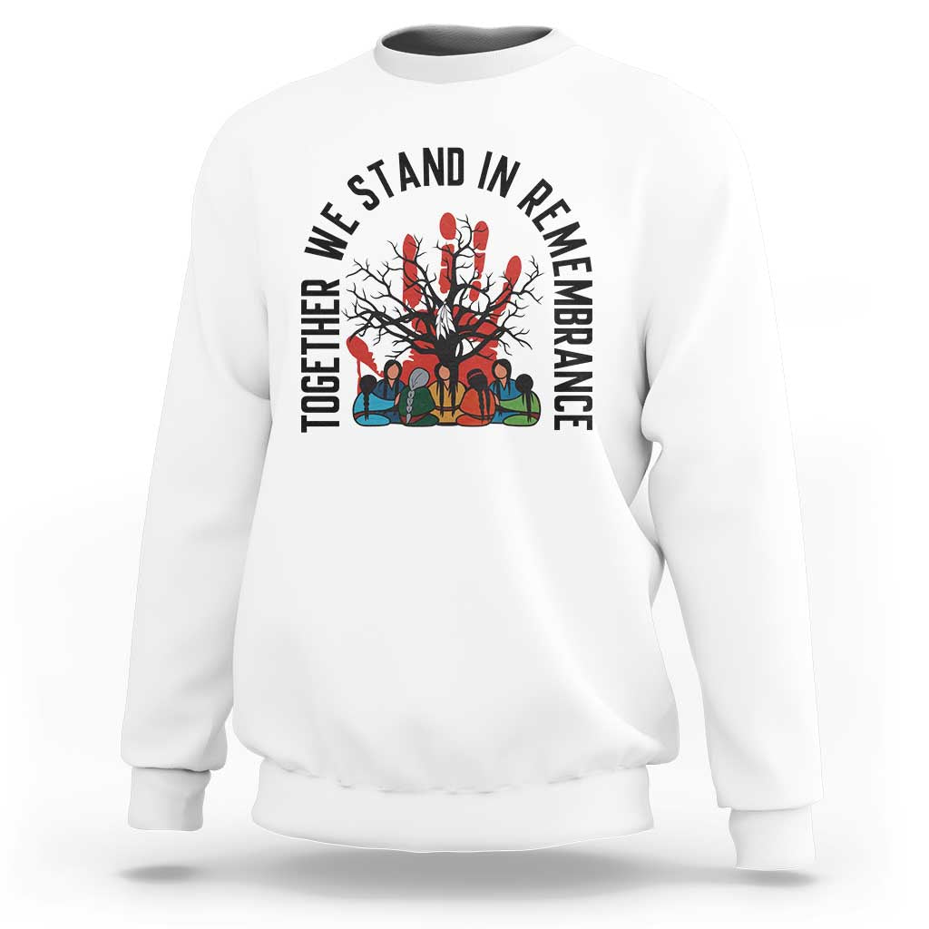 Native American Orange Unity Day Sweatshirt Together We Stand In Remembrance - Wonder Print Shop
