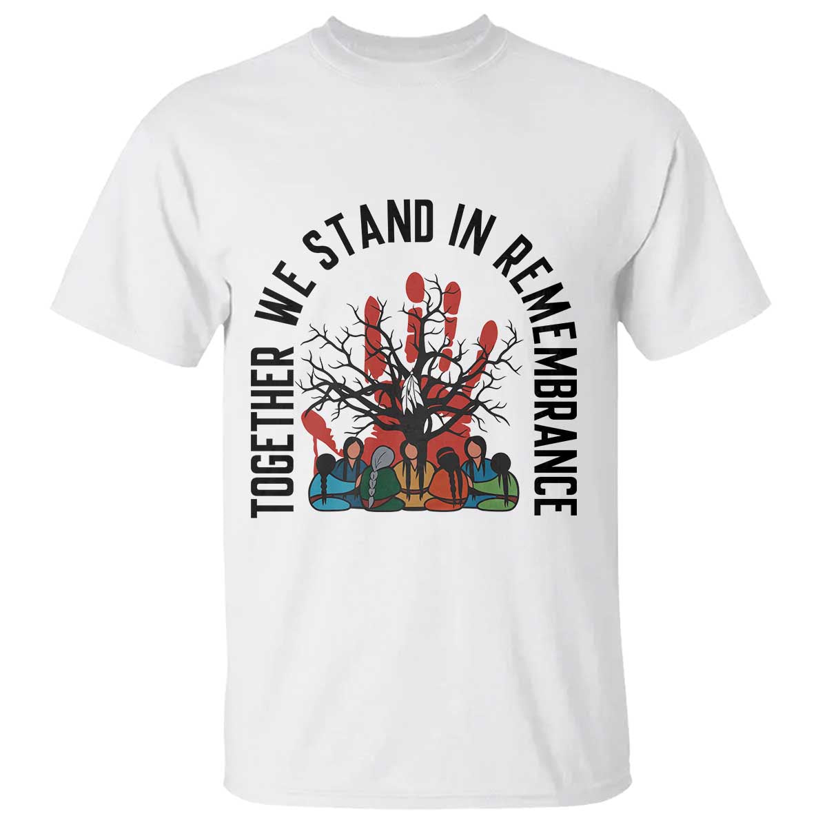 Native American Orange Unity Day T Shirt Together We Stand In Remembrance - Wonder Print Shop