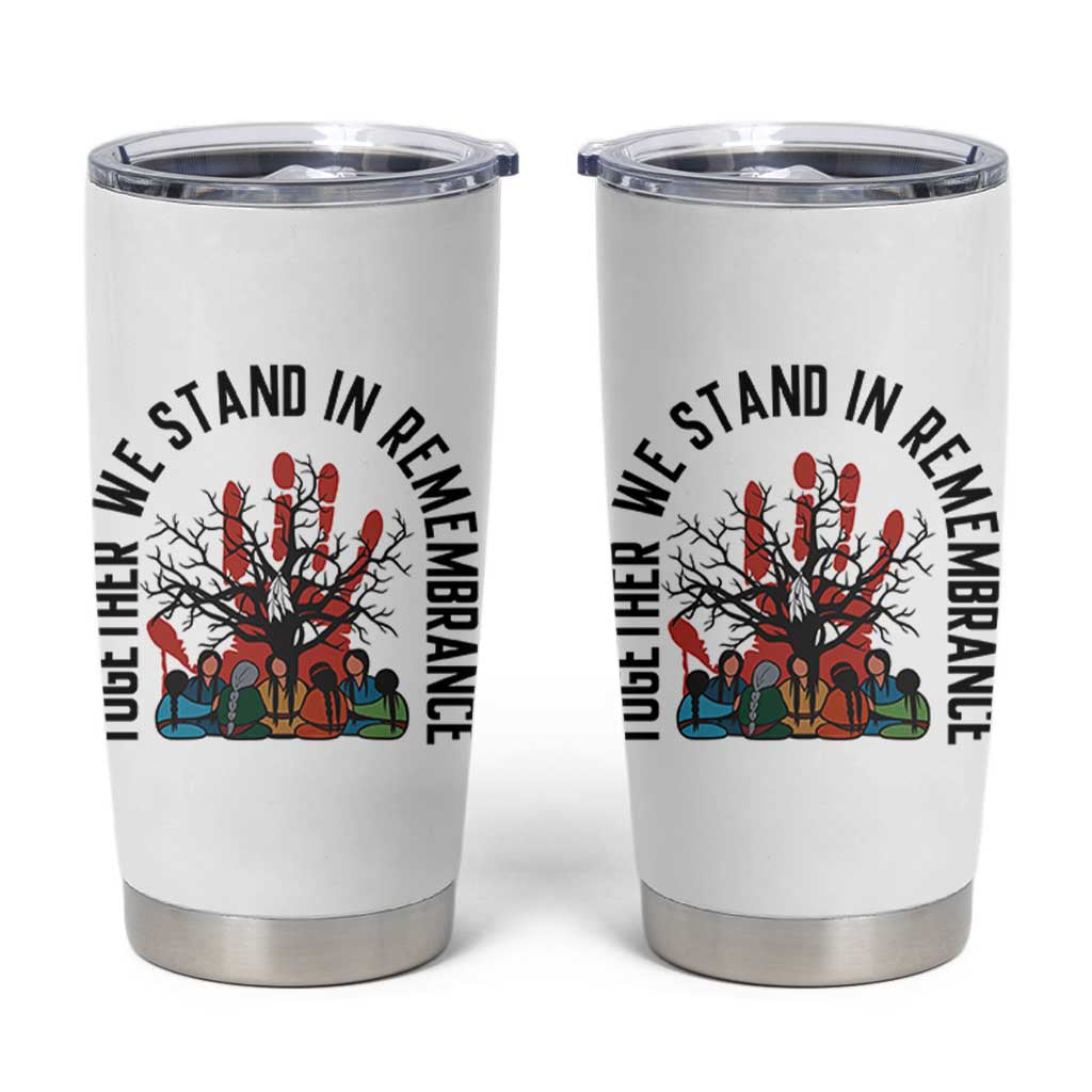 Native American Orange Unity Day Tumbler Cup Together We Stand In Remembrance