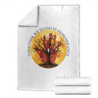 MMIW Red Hand Indigenous Native American Throw Blanket Together We Stand In Remembrance - Wonder Print Shop