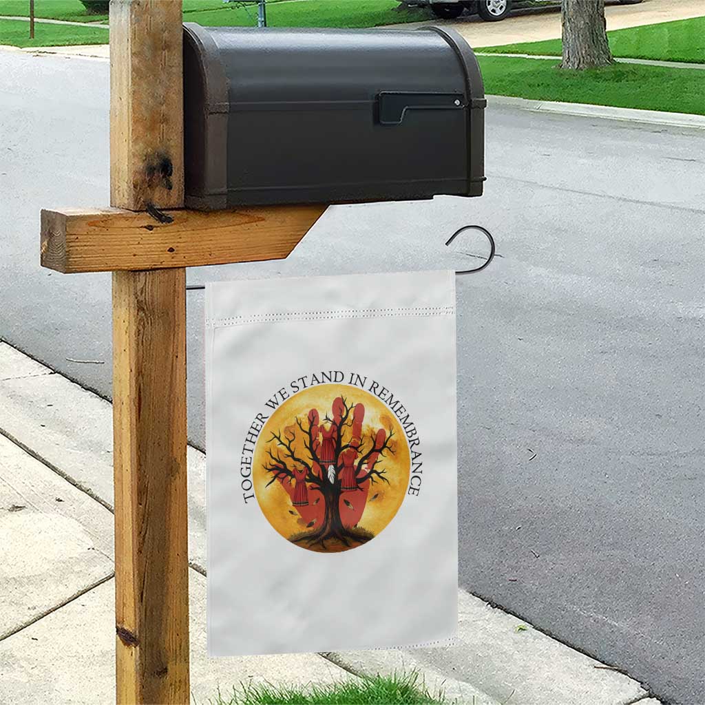 MMIW Red Hand Indigenous Native American Garden Flag Together We Stand In Remembrance - Wonder Print Shop