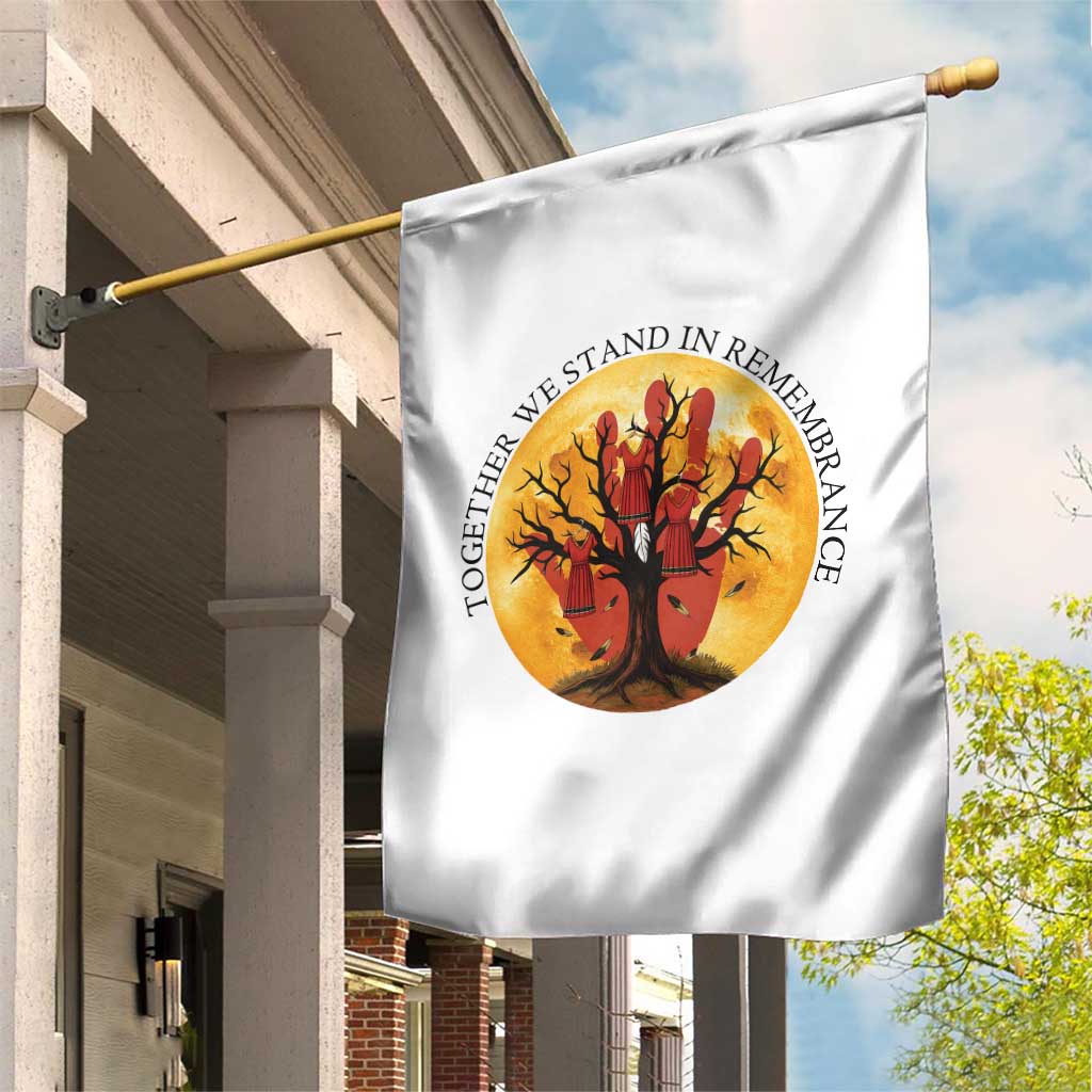 MMIW Red Hand Indigenous Native American Garden Flag Together We Stand In Remembrance - Wonder Print Shop