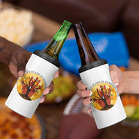 MMIW Red Hand Indigenous Native American 4 in 1 Can Cooler Tumbler Together We Stand In Remembrance
