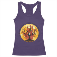 MMIW Red Hand Indigenous Native American Racerback Tank Top Together We Stand In Remembrance - Wonder Print Shop