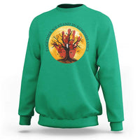 MMIW Red Hand Indigenous Native American Sweatshirt Together We Stand In Remembrance - Wonder Print Shop