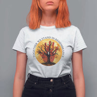 MMIW Red Hand Indigenous Native American T Shirt For Women Together We Stand In Remembrance - Wonder Print Shop