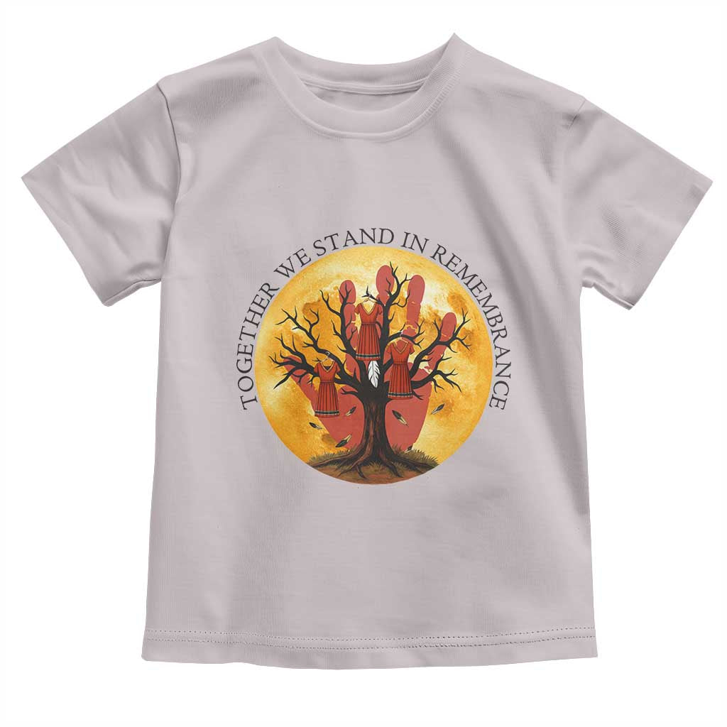 MMIW Red Hand Indigenous Native American Toddler T Shirt Together We Stand In Remembrance - Wonder Print Shop