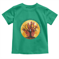 MMIW Red Hand Indigenous Native American Toddler T Shirt Together We Stand In Remembrance - Wonder Print Shop