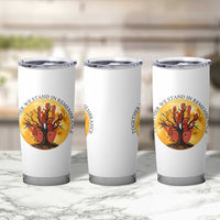 MMIW Red Hand Indigenous Native American Tumbler Cup Together We Stand In Remembrance