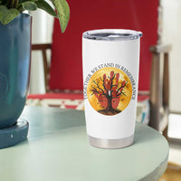 MMIW Red Hand Indigenous Native American Tumbler Cup Together We Stand In Remembrance