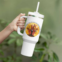MMIW Red Hand Indigenous Native American Tumbler With Handle Together We Stand In Remembrance