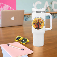 MMIW Red Hand Indigenous Native American Tumbler With Handle Together We Stand In Remembrance