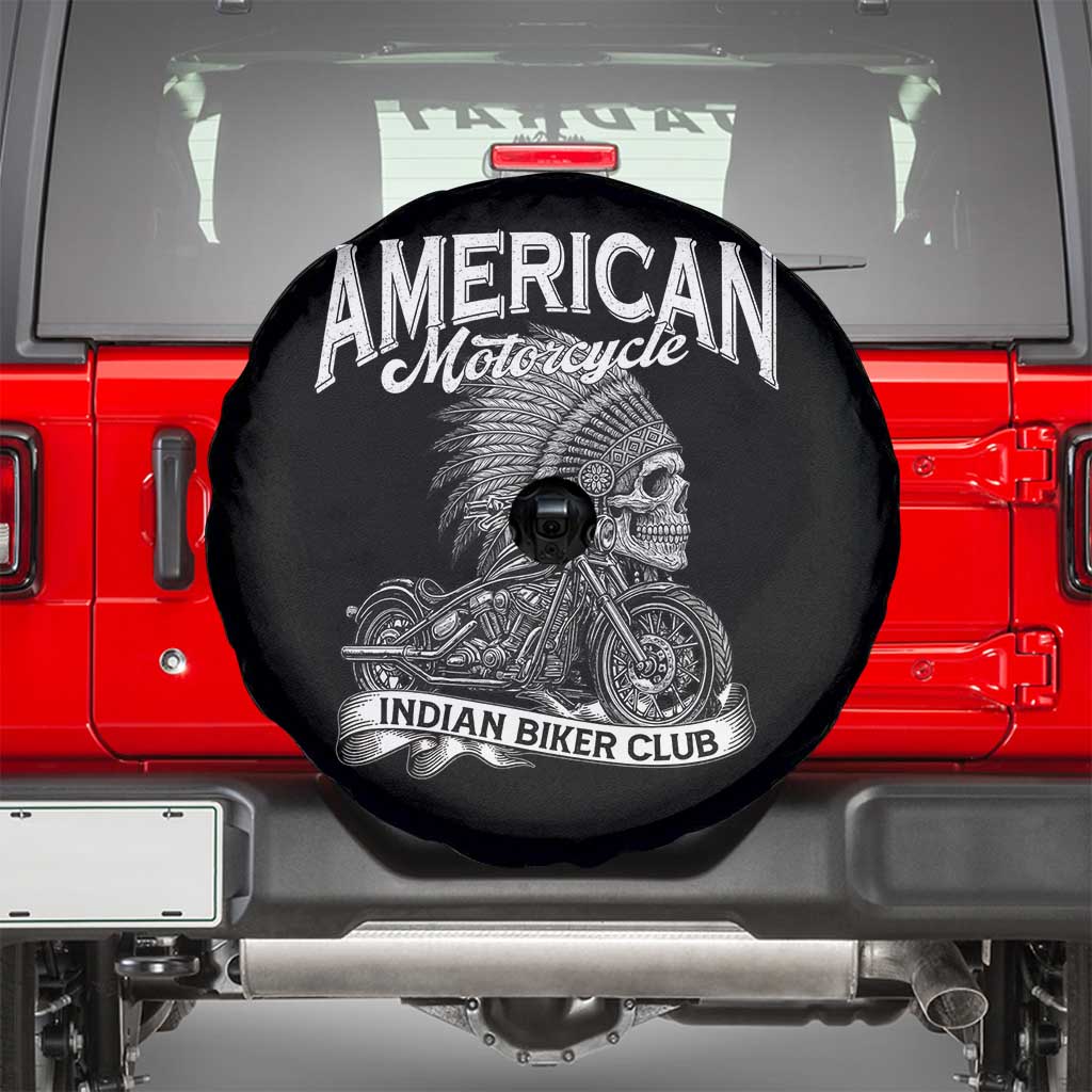 American Mortocycle Indian Native Bikes Club Spare Tire Cover - Wonder Print Shop