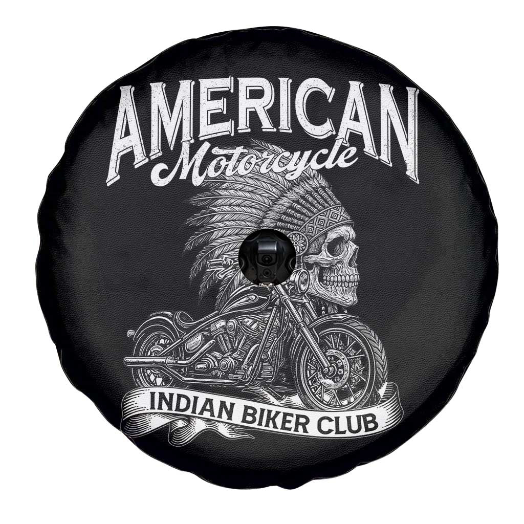 American Mortocycle Indian Native Bikes Club Spare Tire Cover - Wonder Print Shop