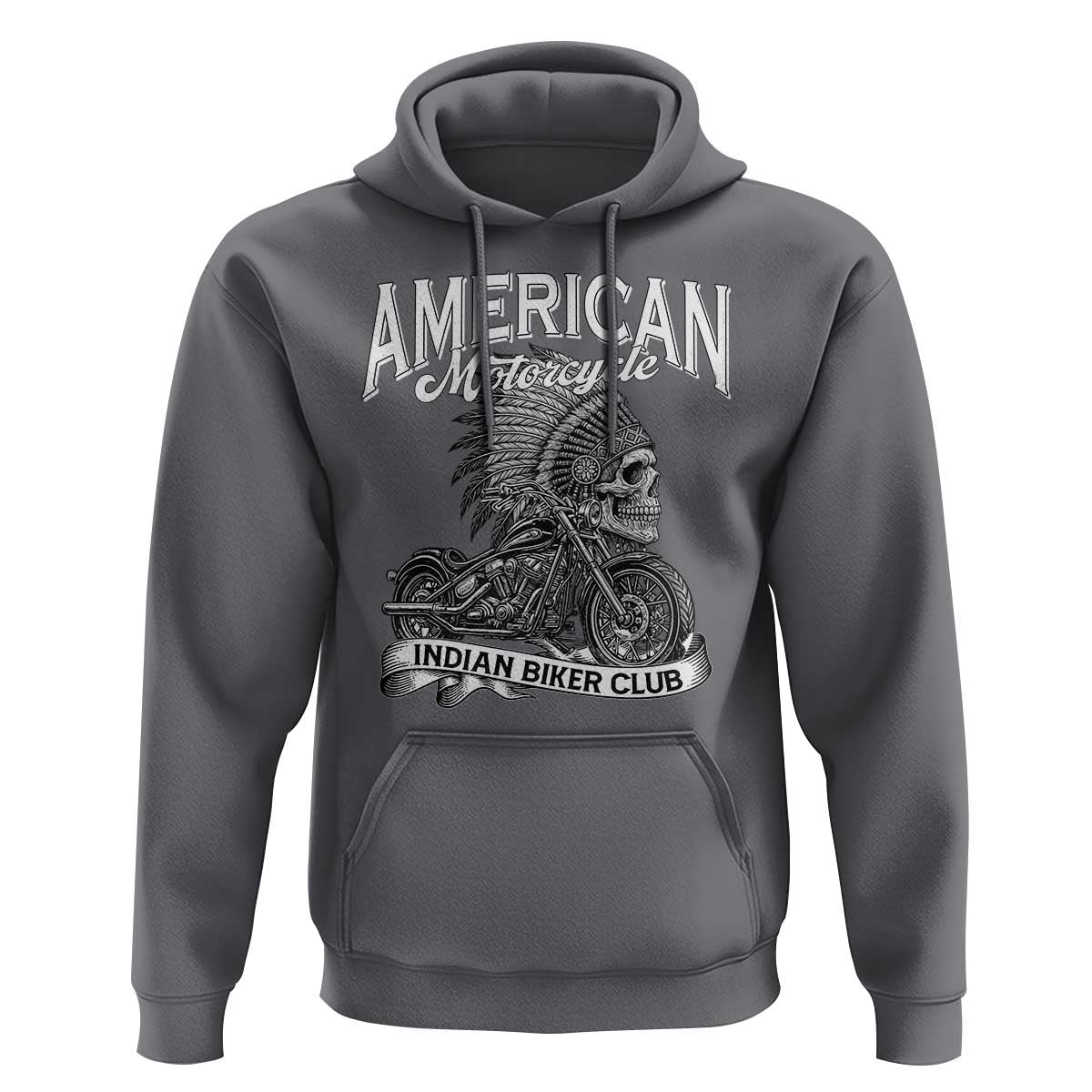 American Mortocycle Indian Native Bikes Club Hoodie - Wonder Print Shop