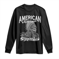 American Mortocycle Indian Native Bikes Club Long Sleeve Shirt - Wonder Print Shop