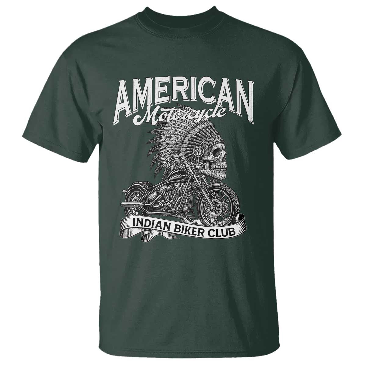 American Mortocycle Indian Native Bikes Club T Shirt - Wonder Print Shop