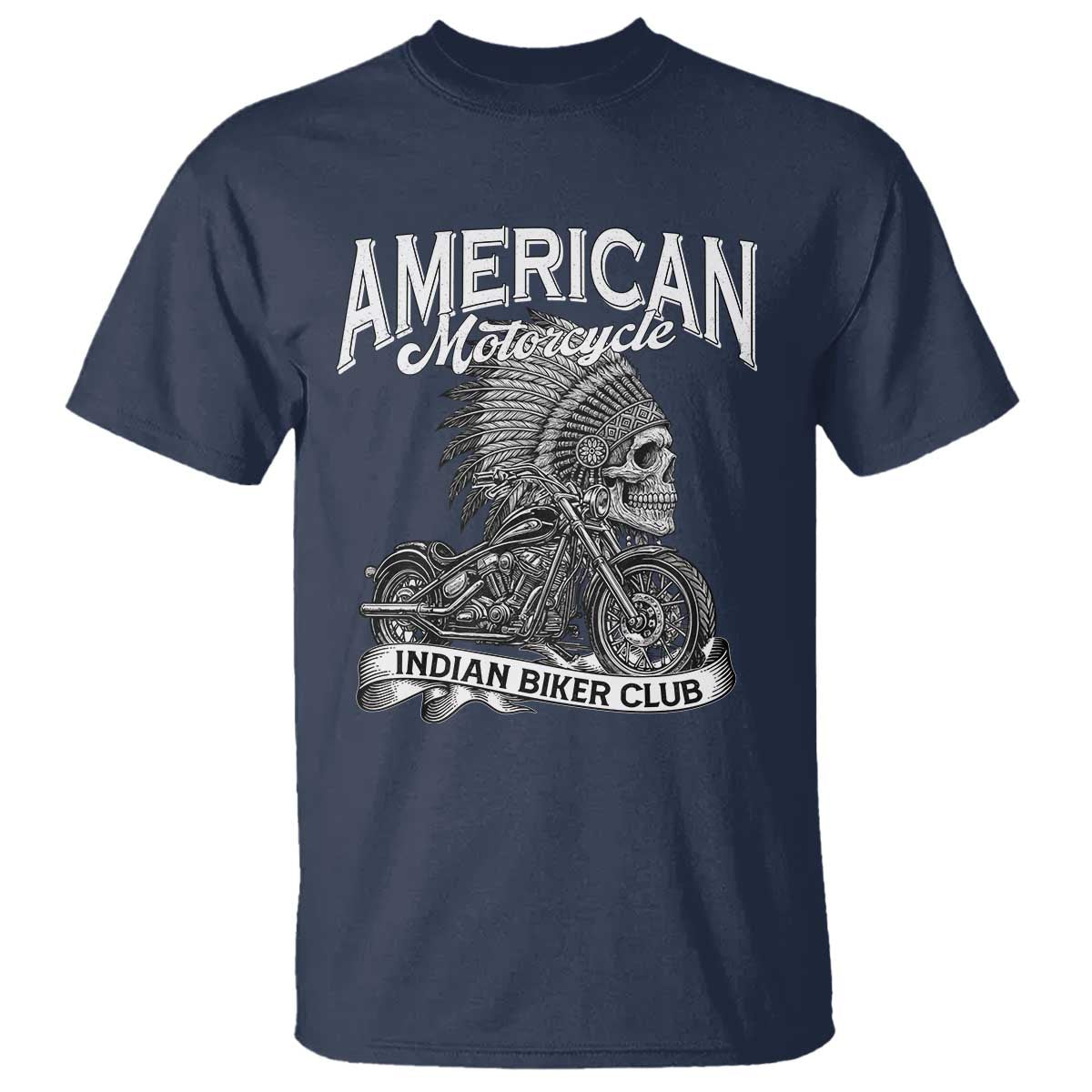 American Mortocycle Indian Native Bikes Club T Shirt - Wonder Print Shop