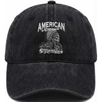 American Mortocycle Indian Native Bikes Club Washed Cotton Baseball Cap