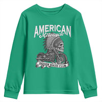 American Mortocycle Indian Native Bikes Club Youth Sweatshirt - Wonder Print Shop